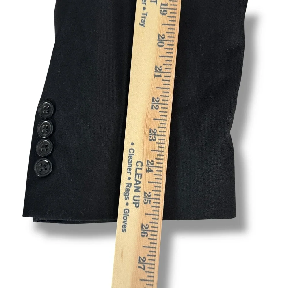 Jos A‎ Bank Signature Collection Black Wool Suit 46L Gordon Model Vintage